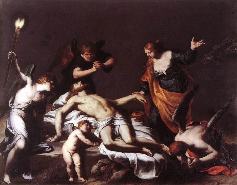 TURCHI, Alessandro The Lamentation over the Dead Christ t Spain oil painting art